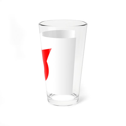 Flag of Sagae Yamagata (Japan) Pint Glass 16oz