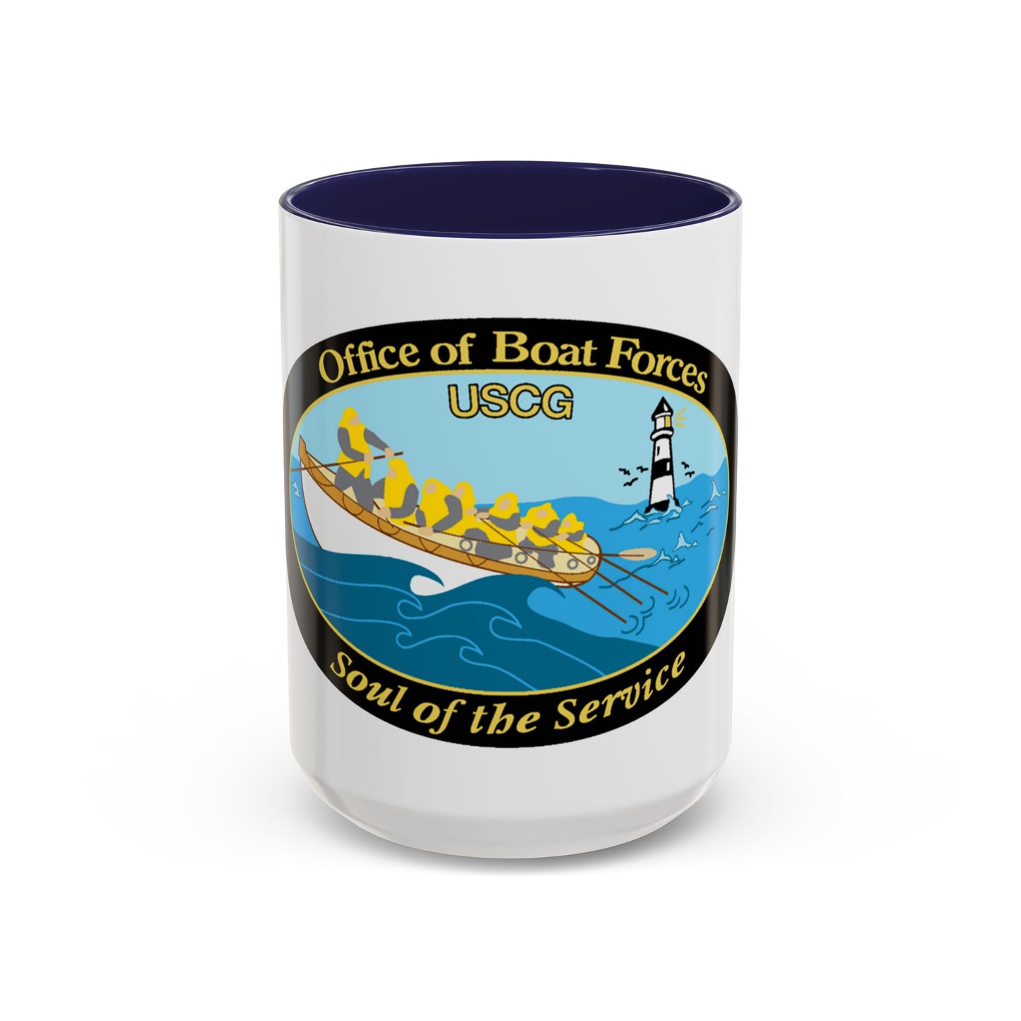 USCG Office of Boat Forces (U.S. Coast Guard) Accent Coffee Mug