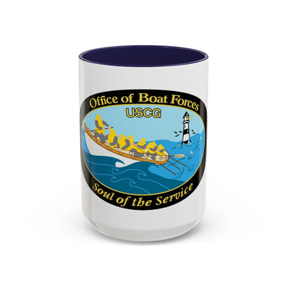 USCG Office of Boat Forces (U.S. Coast Guard) Accent Coffee Mug