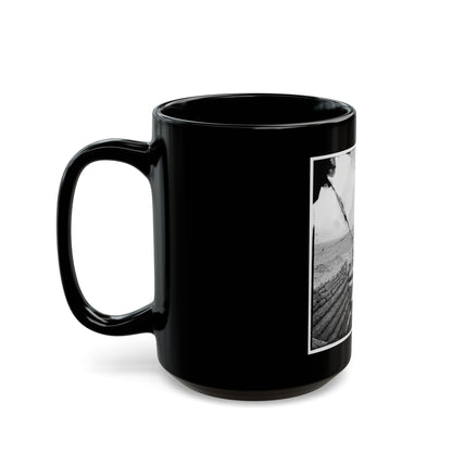 Fort Brady, Va. Battery Of Parrott Guns Manned By Company C, 1st Connecticut Heavy Artillery (U.S. Civil War) Black Coffee Mug