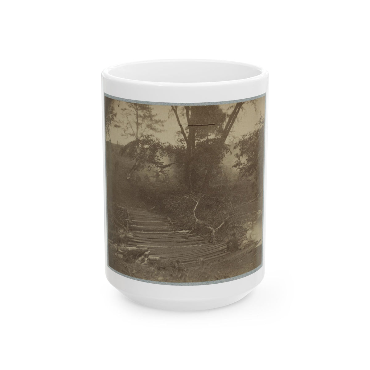 Pontoon Bridge (U.S. Civil War) White Coffee Mug