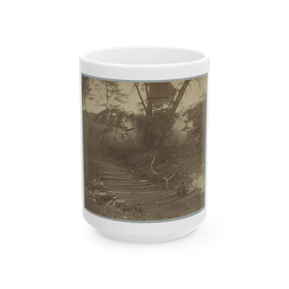 Pontoon Bridge (U.S. Civil War) White Coffee Mug