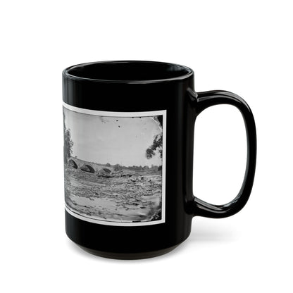 Antietam, Maryland. Antietam Bridge On Sharpsburg And Boonsboro Turnpike(2) (U.S. Civil War) Black Coffee Mug
