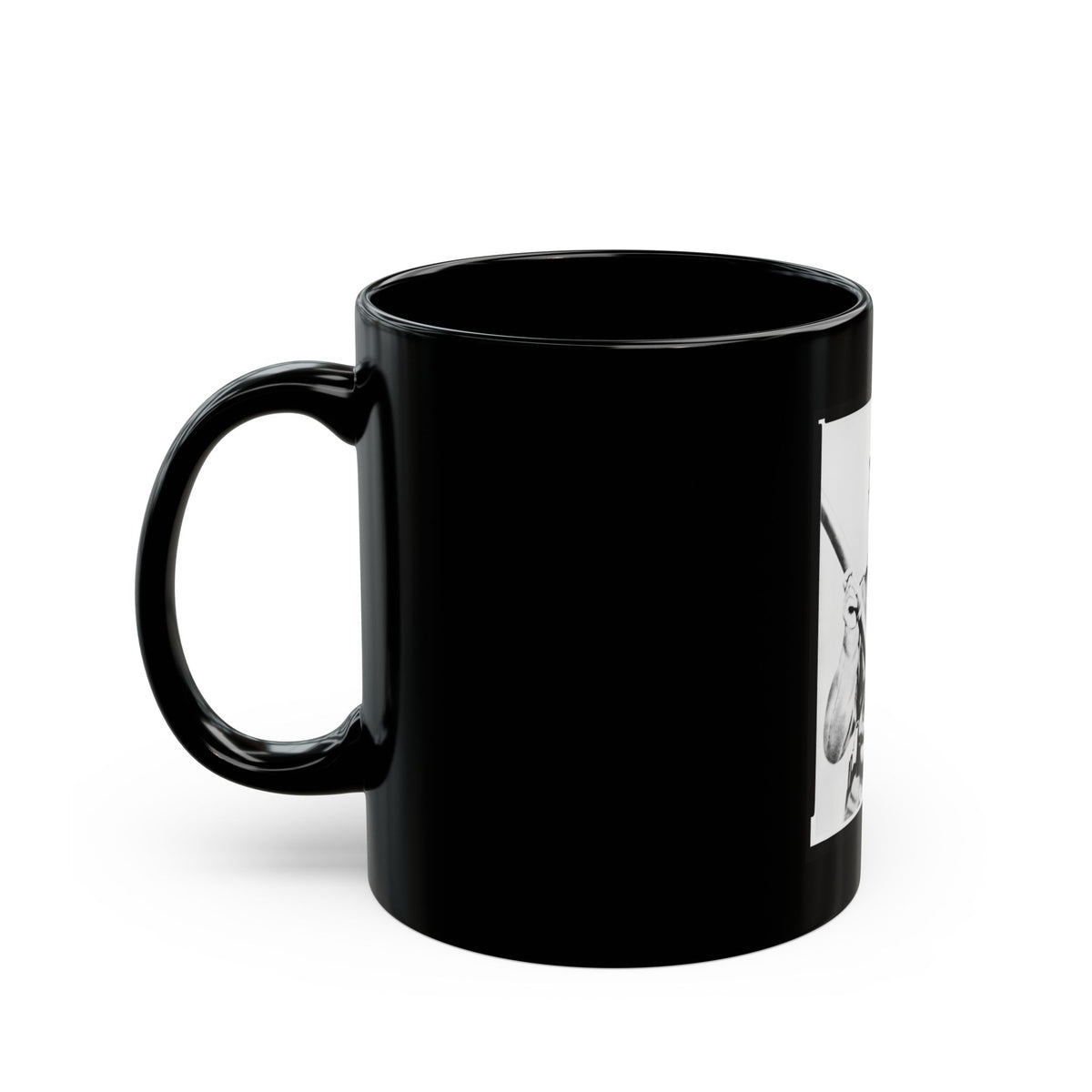 Enoch Hooper Cook, Jr., Pvt, Co. H. 38th Alabama Infantry, C.S.A., Half-Length Portrait, Facing Front Holding Rifle (U.S. Civil War) Black Coffee Mug