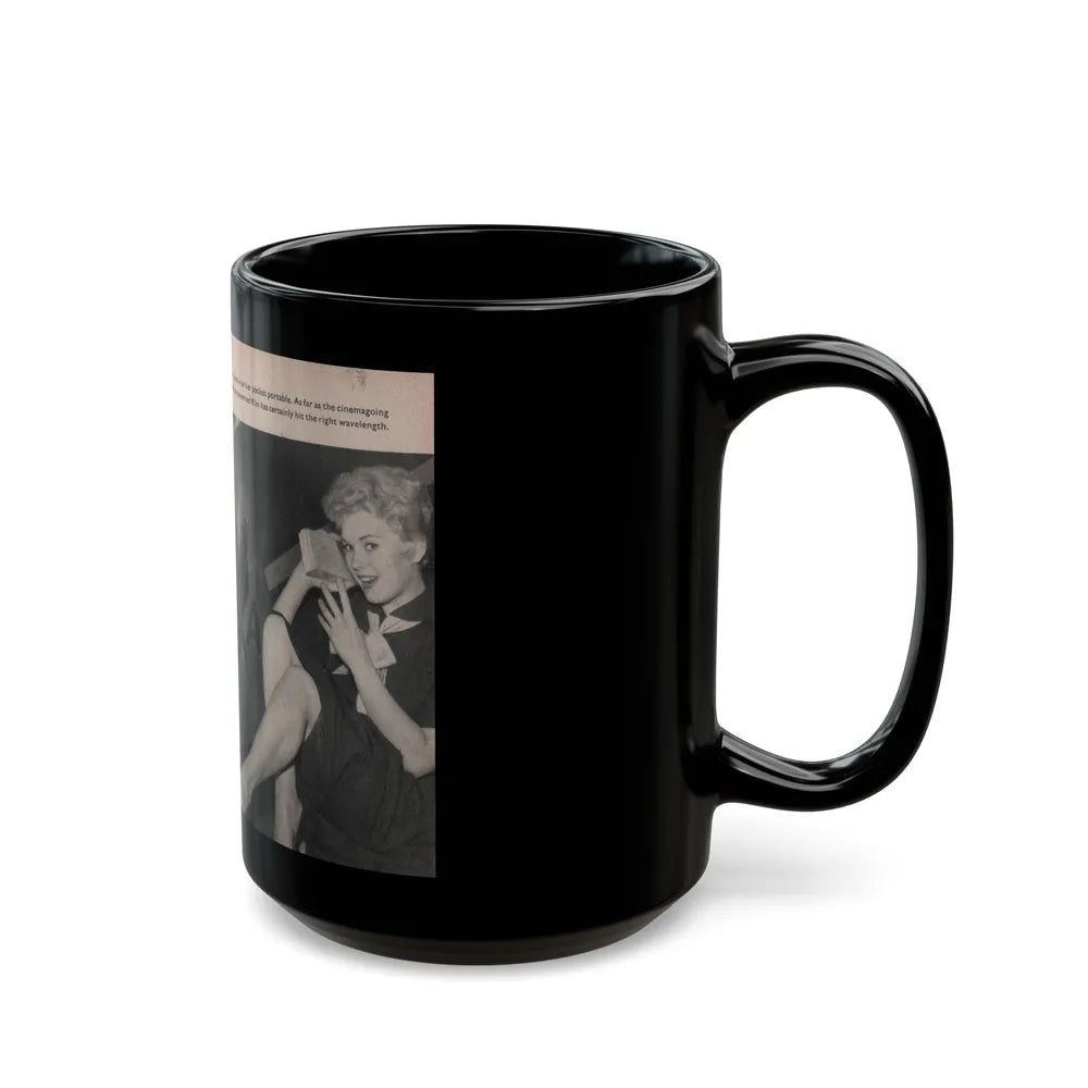 Kim Novak #158 - Scanned Mag. 66 Photos (Vintage Female Icon) Black Coffee Mug-Go Mug Yourself