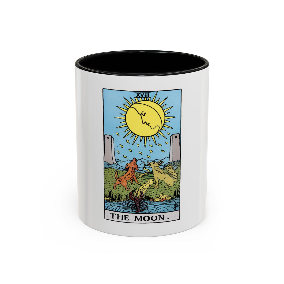 The Moon (Tarot Card) Accent Coffee Mug