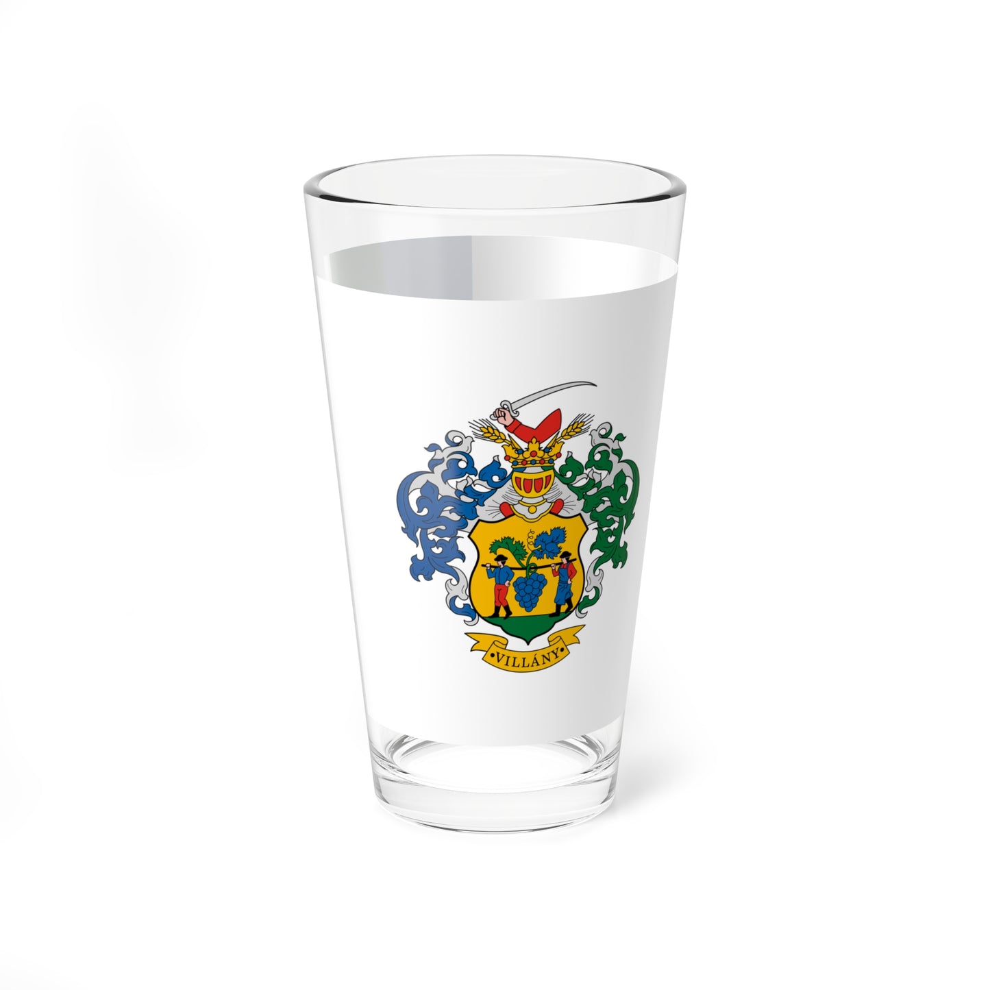 Flag of Villany (Hungary) Pint Glass 16oz