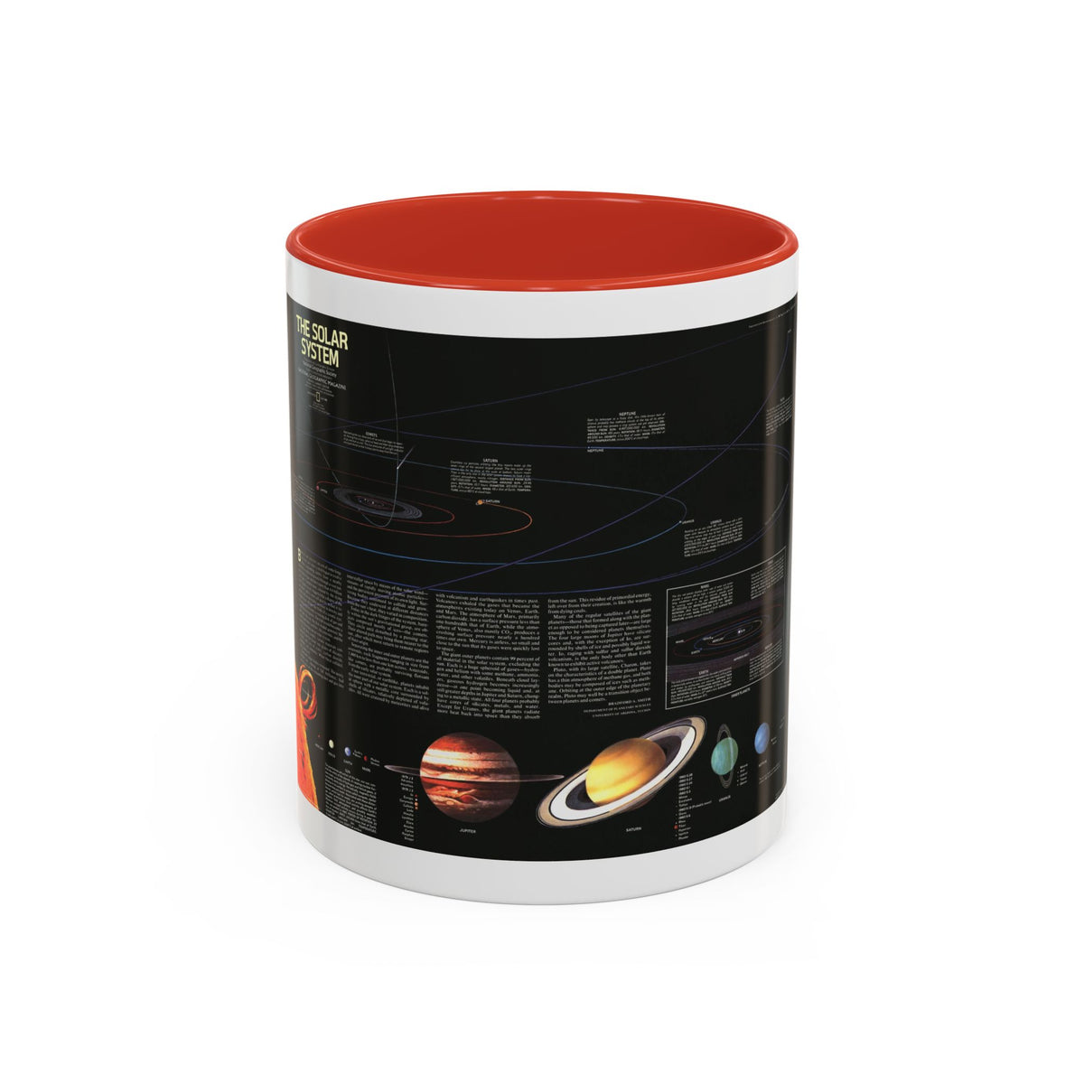 Space - The Solar System (1981) (Map) Accent Coffee Mug