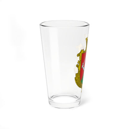 Coat of arms of Ulanivka Vinnytsia Raion (Ukraine) (Coat of Arms) Pint Glass 16oz