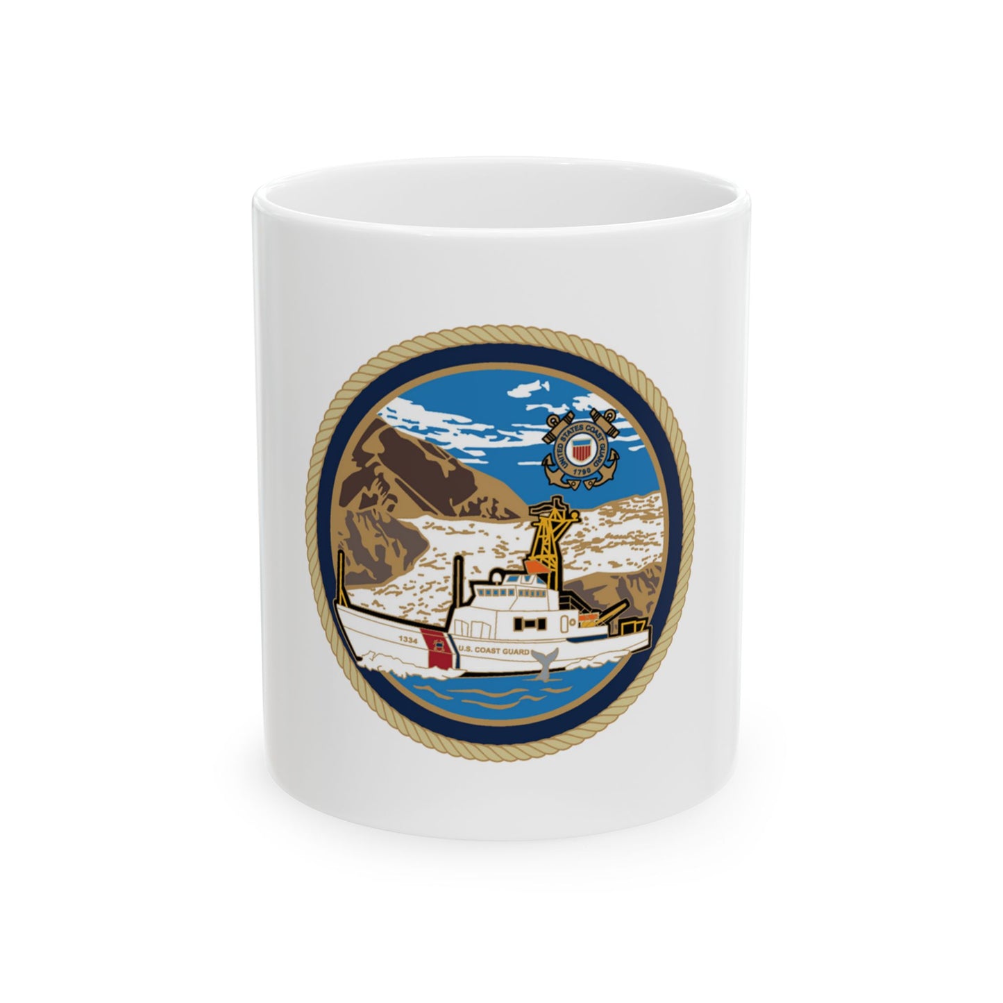 USCGC Liberty Boat (U.S. Coast Guard) White Coffee Mug