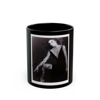 Katharine Ross #81 (Vintage Female Icon) Black Coffee Mug-11oz-Go Mug Yourself