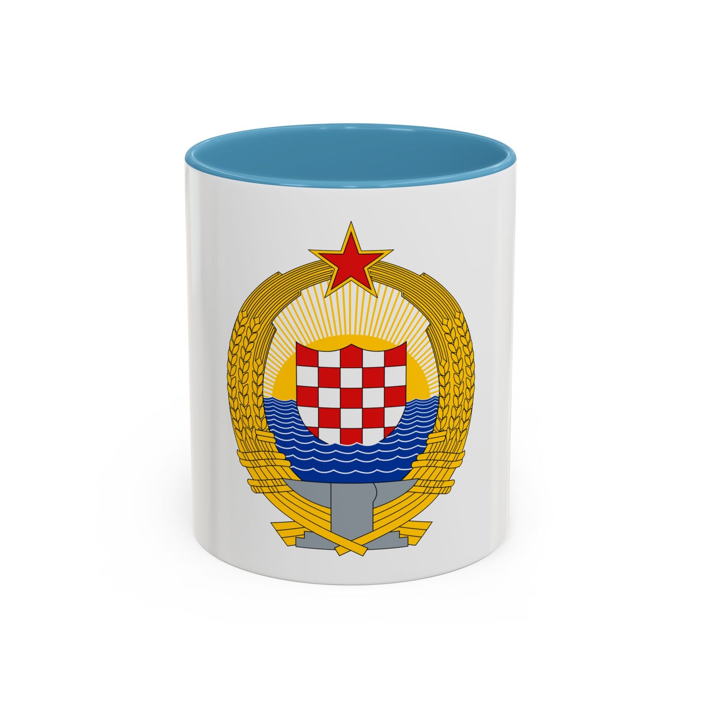 Coat of Arms of the Socialist Republic of Croatia - Accent Coffee Mug