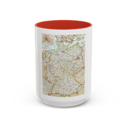 Germany (1959) (Map) Accent Coffee Mug