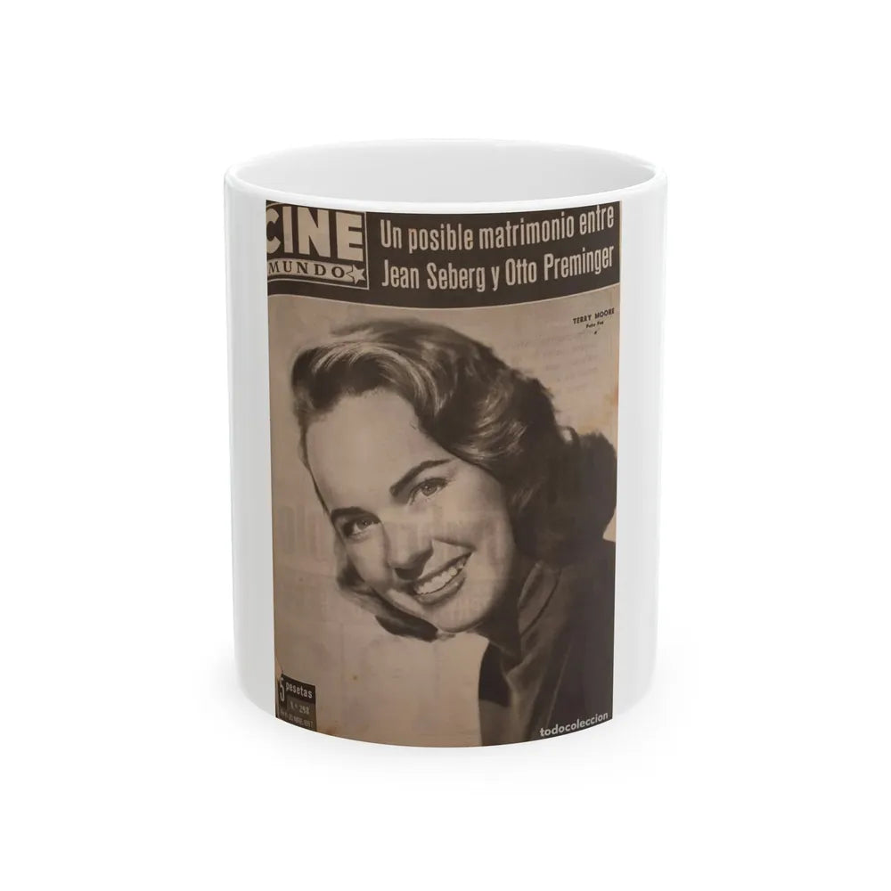 Terry Moore #583 - Mag. Cover (Vintage Female Icon) White Coffee Mug-11oz-Go Mug Yourself