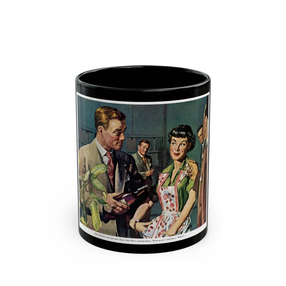 Female Conspiracy of One, 1950 - Black Coffee Mug-11oz-Go Mug Yourself