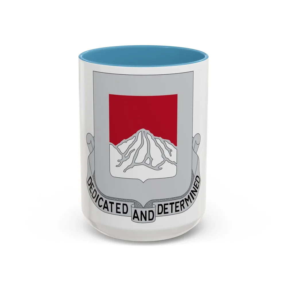 237 Engineer Battalion (U.S. Army) Accent Coffee Mug-15oz-Light Blue-Go Mug Yourself