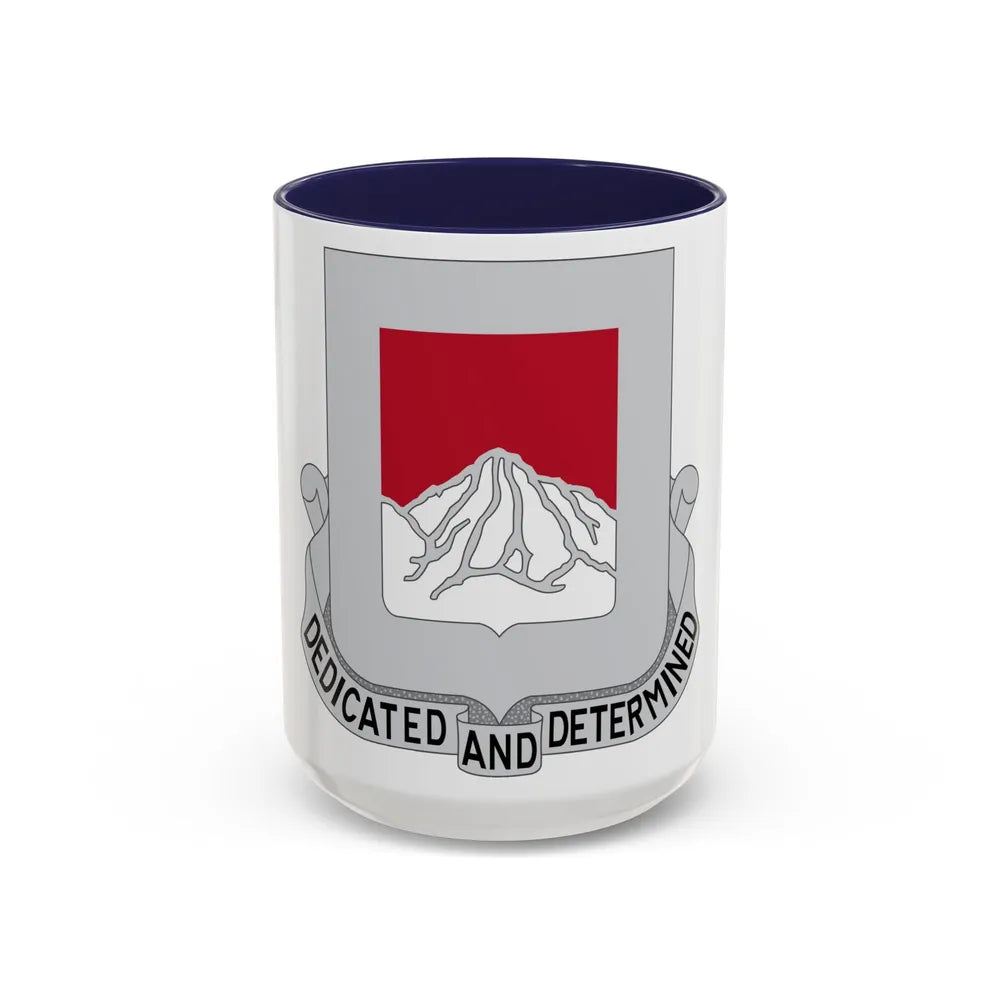 237 Engineer Battalion (U.S. Army) Accent Coffee Mug-15oz-Navy-Go Mug Yourself