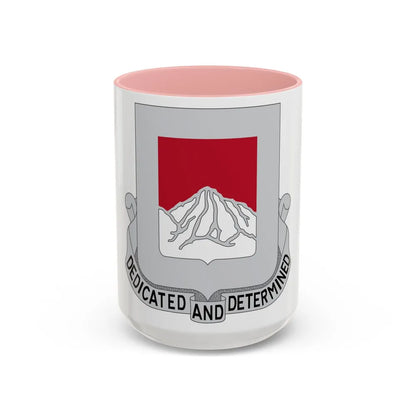 237 Engineer Battalion (U.S. Army) Accent Coffee Mug-15oz-Pink-Go Mug Yourself