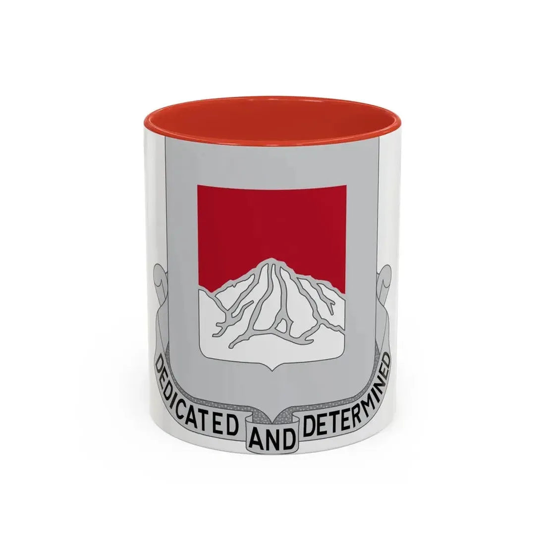 237 Engineer Battalion (U.S. Army) Accent Coffee Mug 11oz Red - Go Mug Yourself