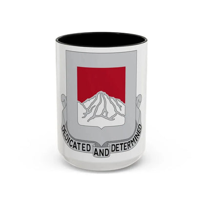 237 Engineer Battalion (U.S. Army) Accent Coffee Mug 15oz Black - Go Mug Yourself