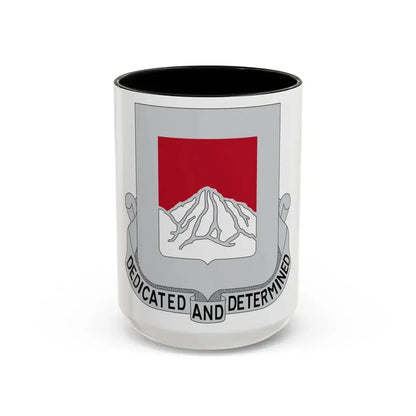 237 Engineer Battalion (U.S. Army) Accent Coffee Mug 15oz Black - Go Mug Yourself