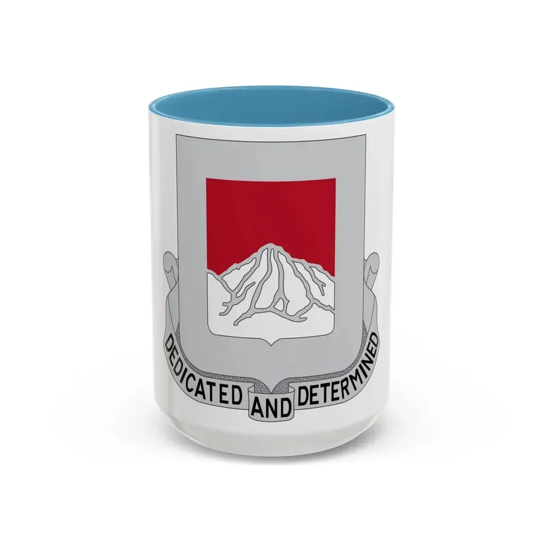 237 Engineer Battalion (U.S. Army) Accent Coffee Mug 15oz Light Blue - Go Mug Yourself