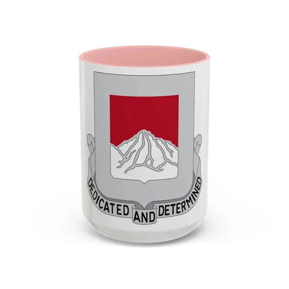 237 Engineer Battalion (U.S. Army) Accent Coffee Mug 15oz Pink - Go Mug Yourself