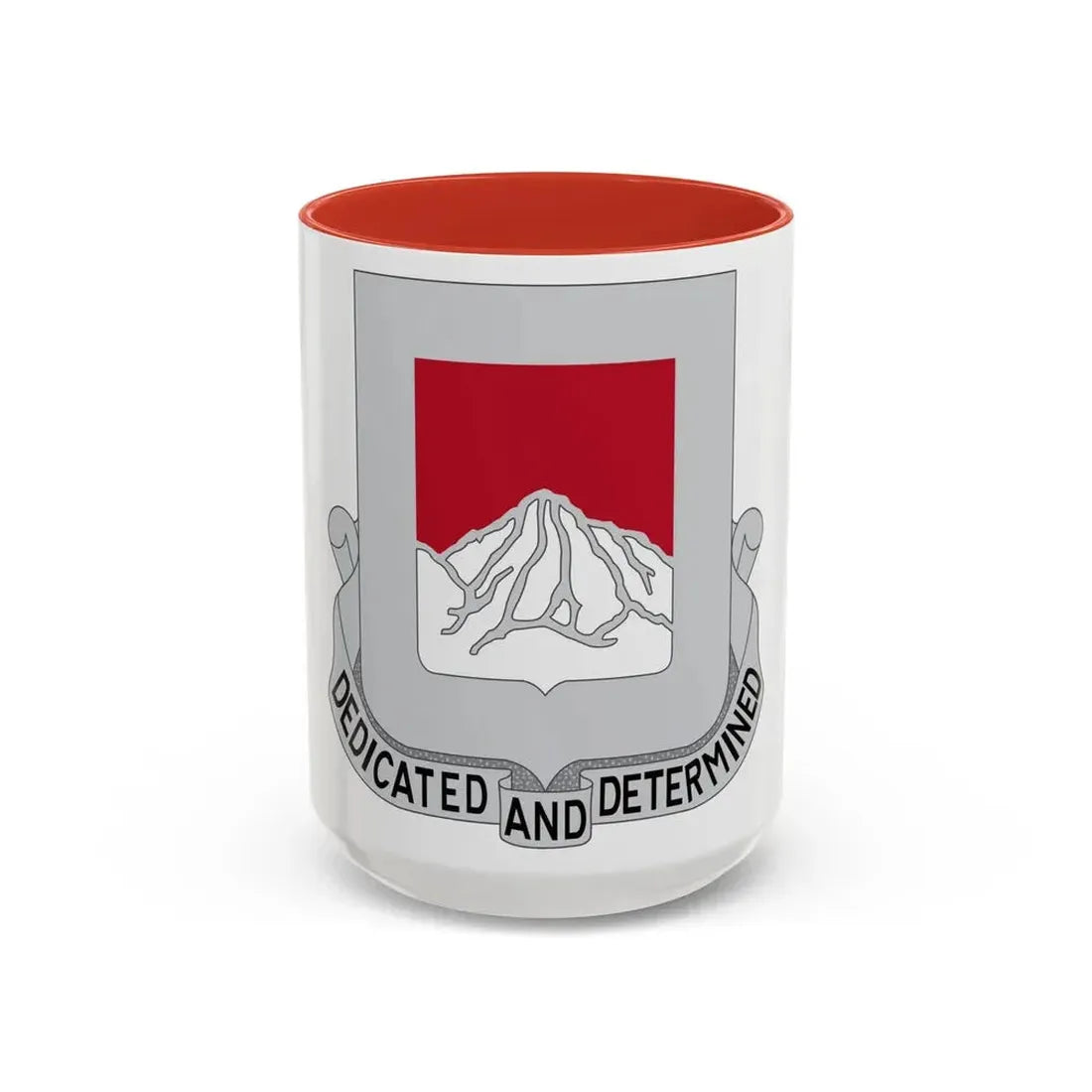 237 Engineer Battalion (U.S. Army) Accent Coffee Mug 15oz Red - Go Mug Yourself