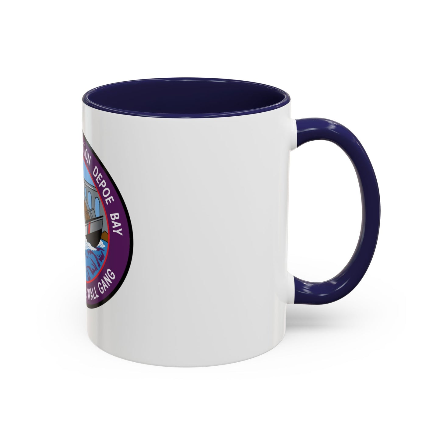 USCG Station Depoe Bay (U.S. Coast Guard) Accent Coffee Mug