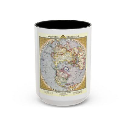 Northern Hemisphere (1946) (Map) Accent Coffee Mug