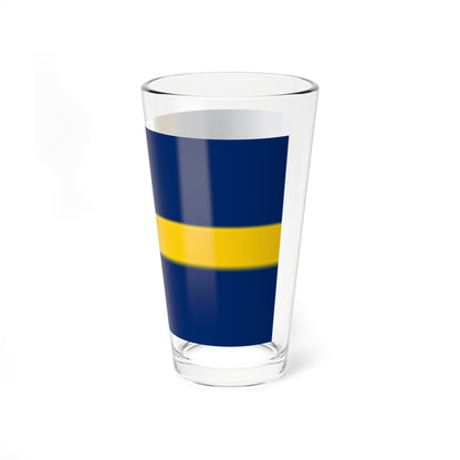 Flag of Sweden pre-1906 (Estonia) Pint Glass 16oz