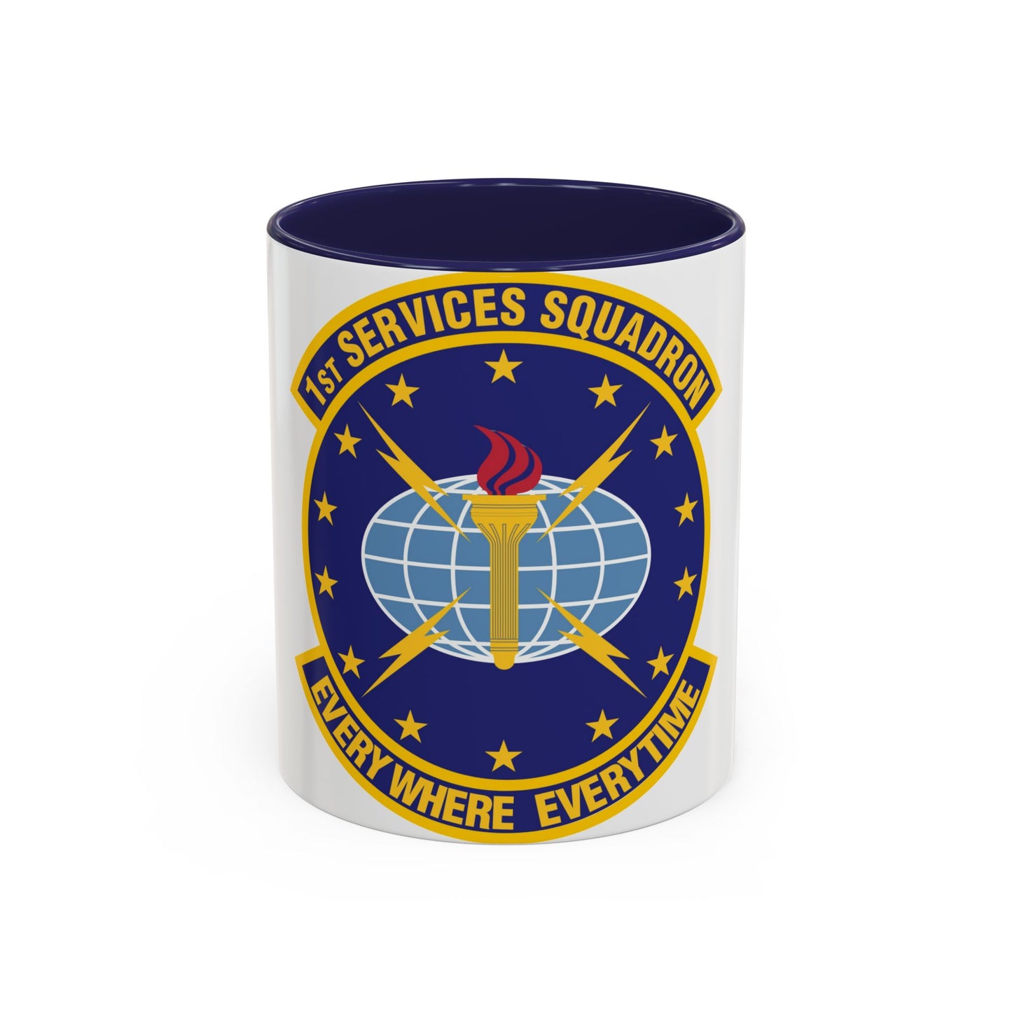 1st Services Squadron (U.S. Air Force) Accent Coffee Mug