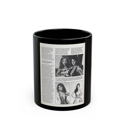 Caroline Munro #371 - Starbust Mag. #24 August '80 (Vintage Female Icon) Black Coffee Mug-11oz-Go Mug Yourself