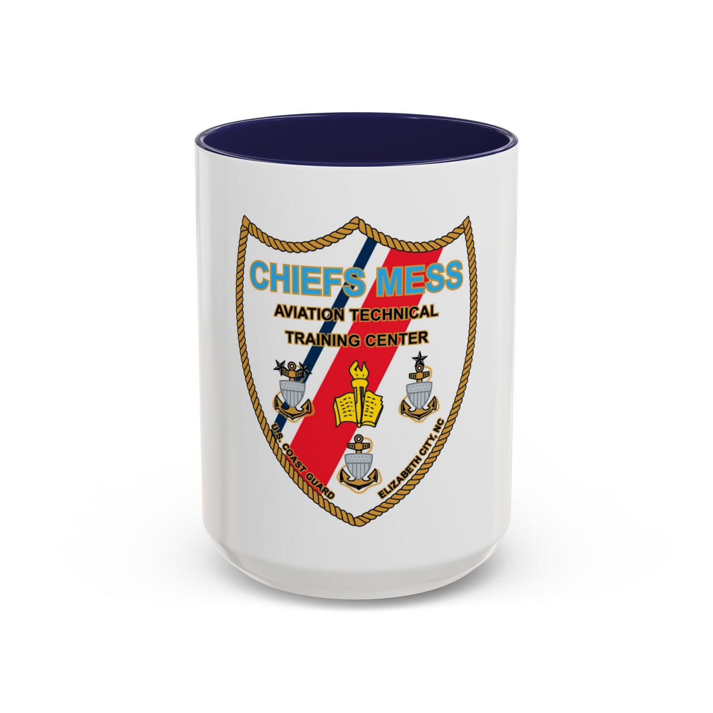 Chiefs Mess ATTC USCGC Elizabeth City NC (U.S. Coast Guard) Accent Coffee Mug