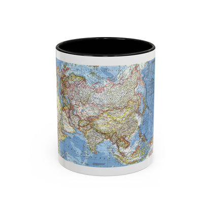 Asia and Adjacent Areas (1959) (Map) Accent Coffee Mug