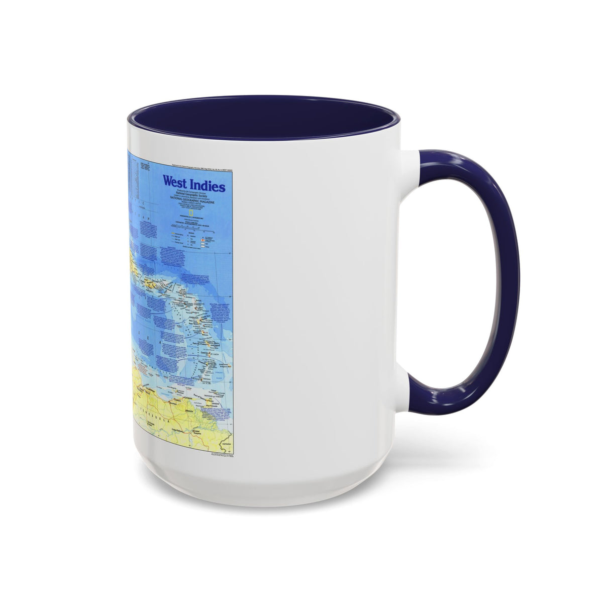 West Indies 1 (1987) (Map) Accent Coffee Mug