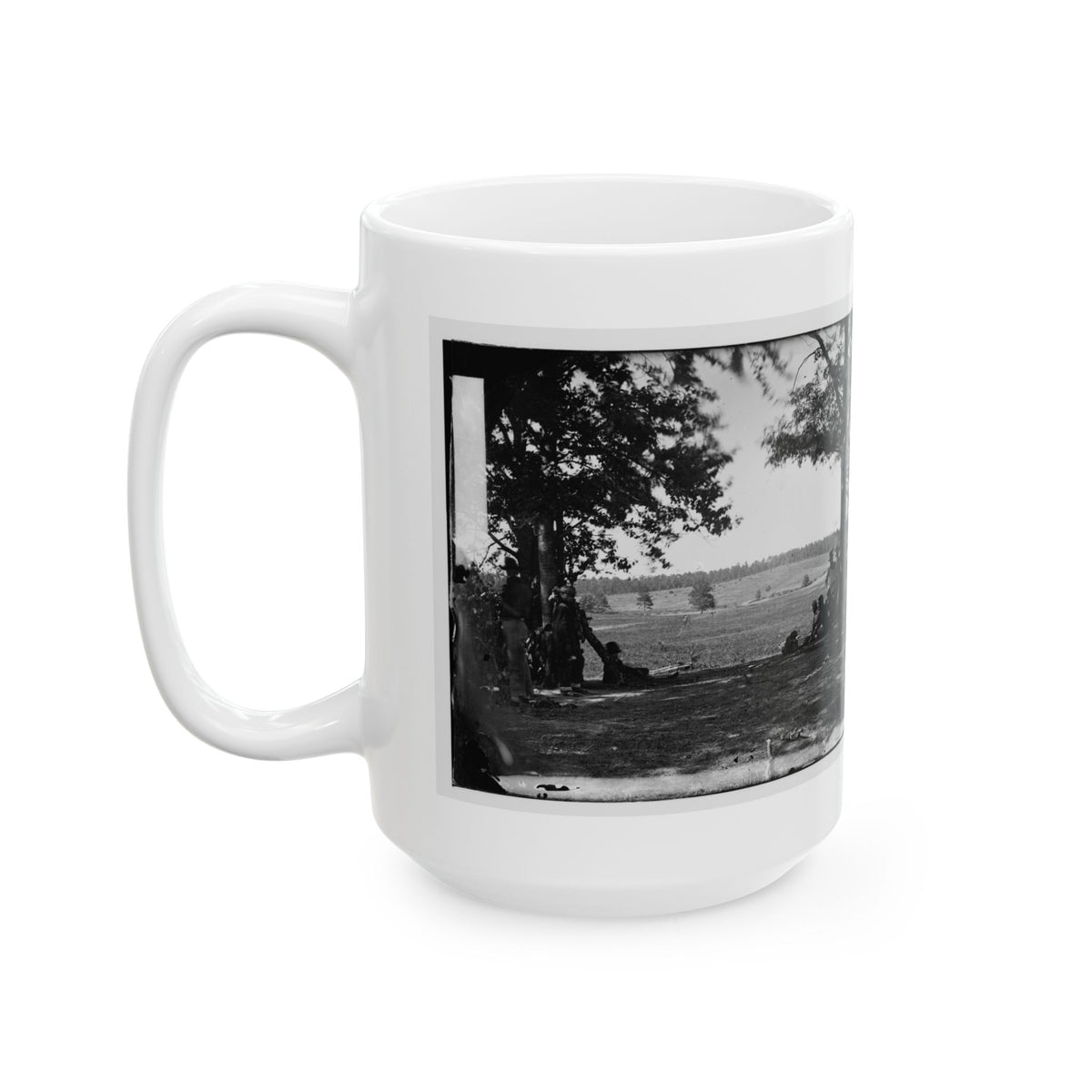 Cedar Mountain, Va. Battlefield Viewed From The West (U.S. Civil War) White Coffee Mug
