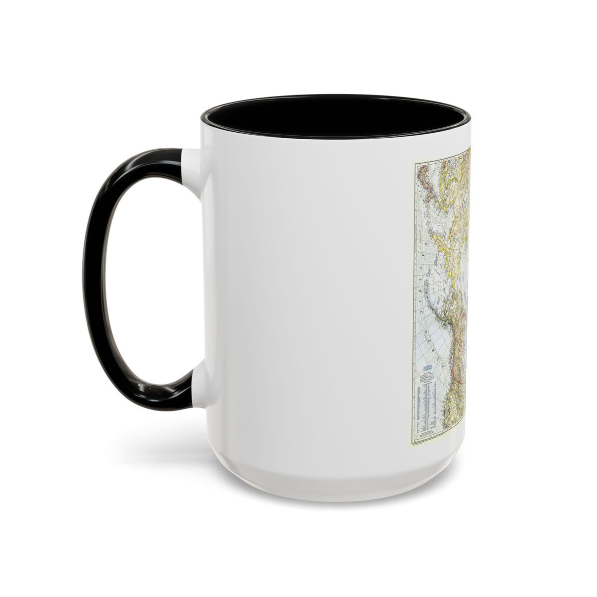 Top Of The World (1949) (Map) Accent Coffee Mug