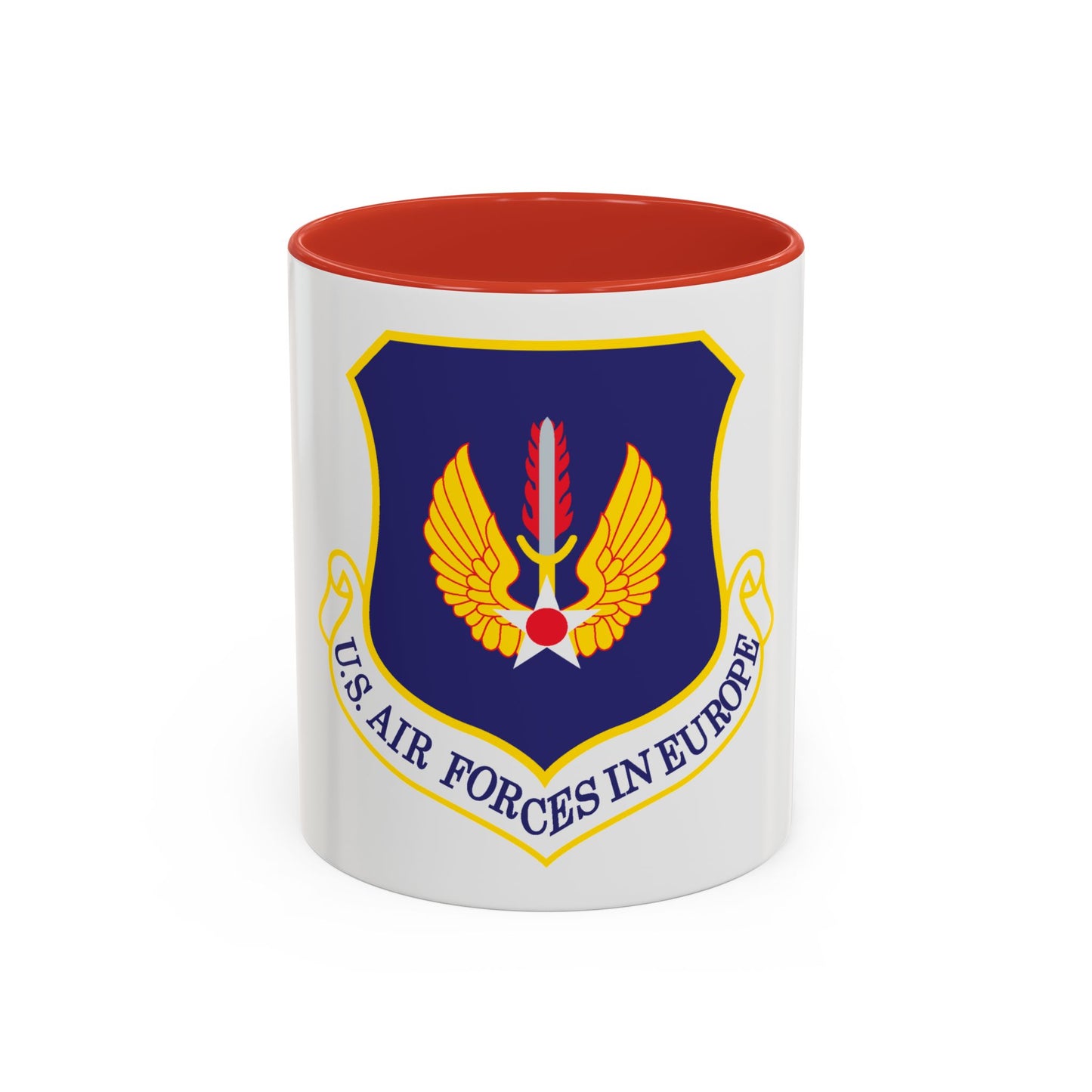 USAF in Europe (U.S. Air Force) Accent Coffee Mug
