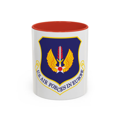 USAF in Europe (U.S. Air Force) Accent Coffee Mug