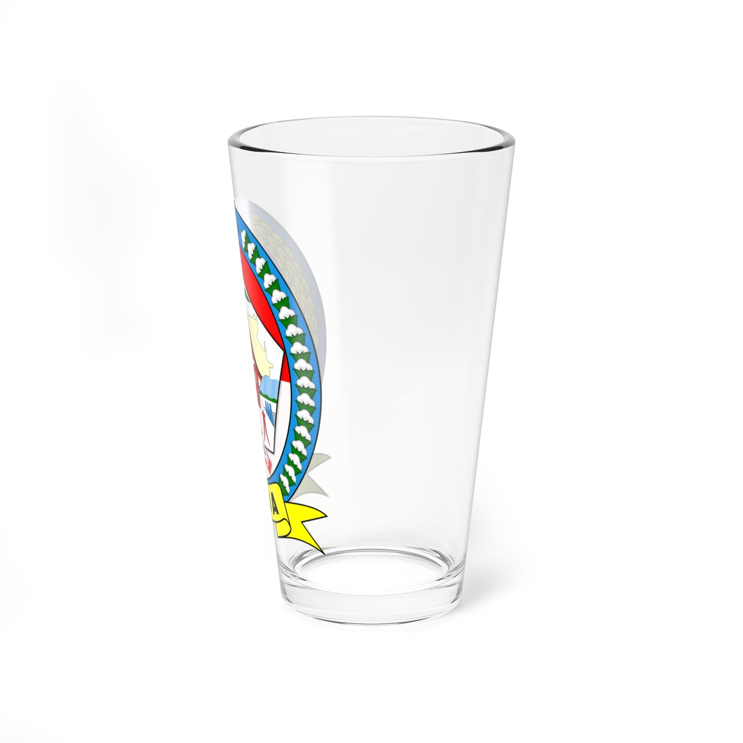 Seal of Toba Regency 2020 (Indonesia) (Coat of Arms) Pint Glass 16oz