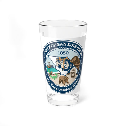 Flag of San Luis Obispo County California (United States) Pint Glass 16oz