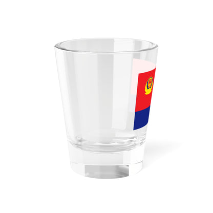 Flag of the Peoples Police of the Peoples Republic of China (China) (Coat of Arms) Shot Glass 1.5oz