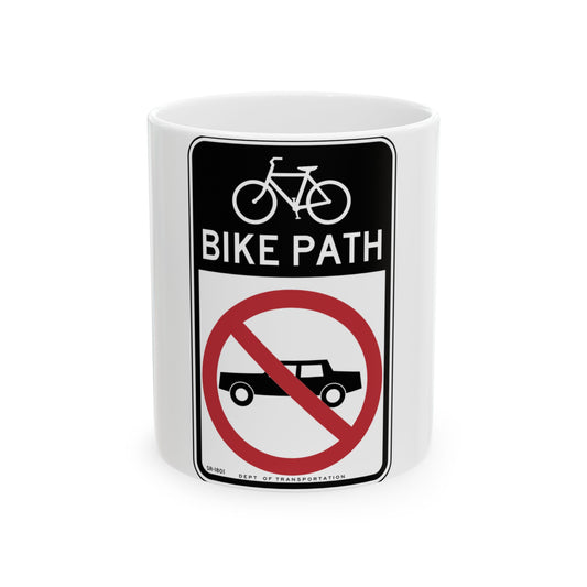 NYCDOT SR-1801 (New York) (Road Sign) White Coffee Mug