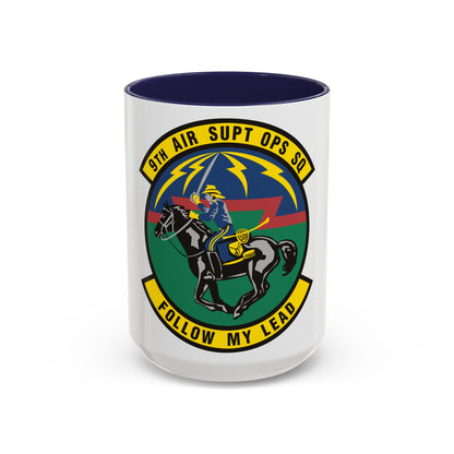 9th Air Support Operations Squadron (U.S. Air Force) Accent Coffee Mug