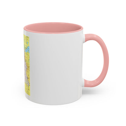USA - North Central States 1 (1974) (Map) Accent Coffee Mug