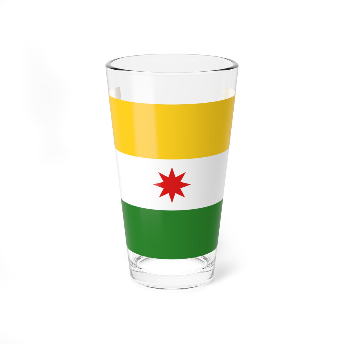 Bandera del Municipio Arzobispo Chacon (Venezuela) Pint Glass 16oz