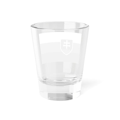 Flag Of Slovakia Black And White Variant 1 (Slovakia) Shot Glass 1.5oz