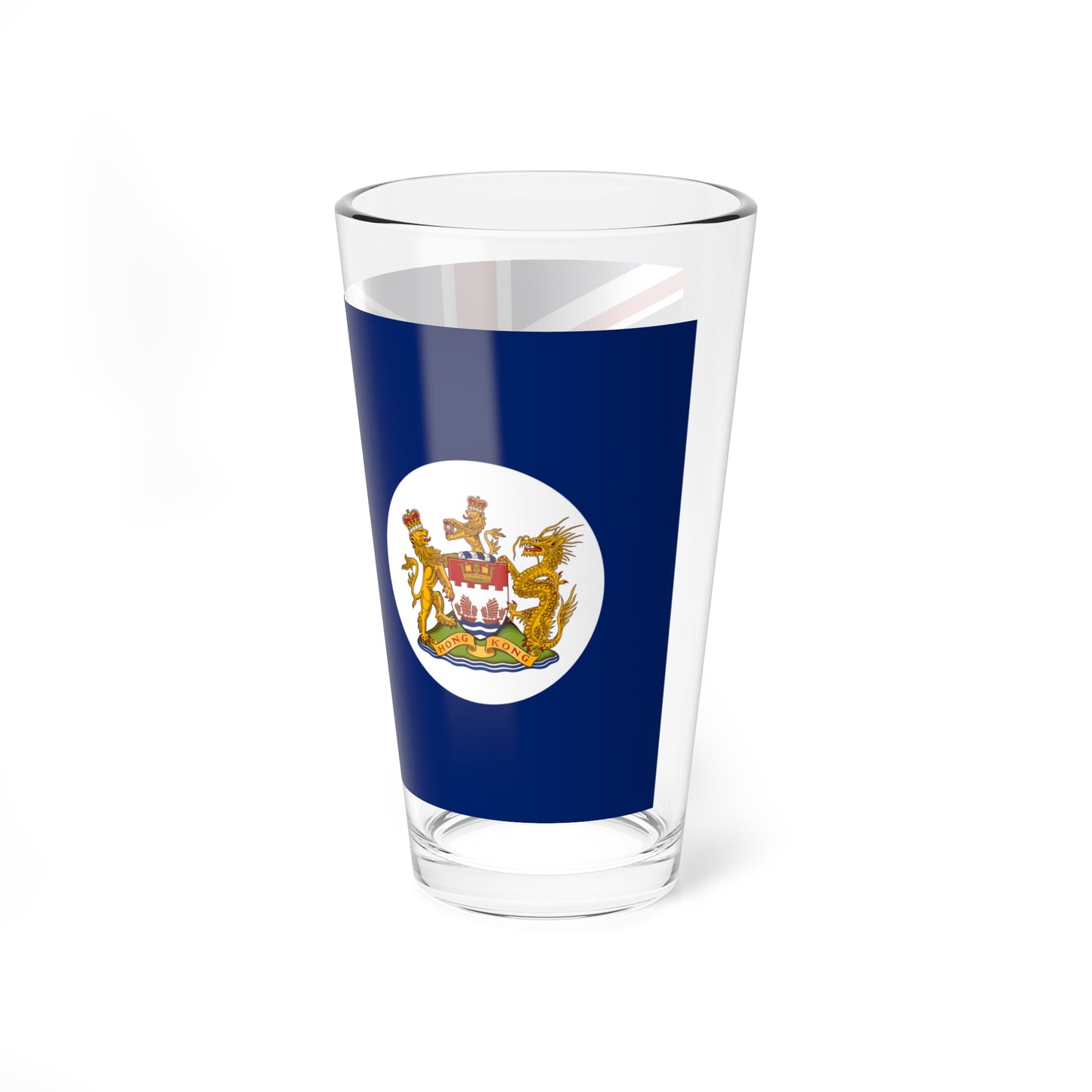 Flag of Hong Kong 1959-1997 3-5 (China) Pint Glass 16oz