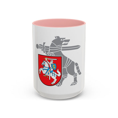 Coat of Arms Ministry of National Defence Lithuania - Accent Coffee Mug
